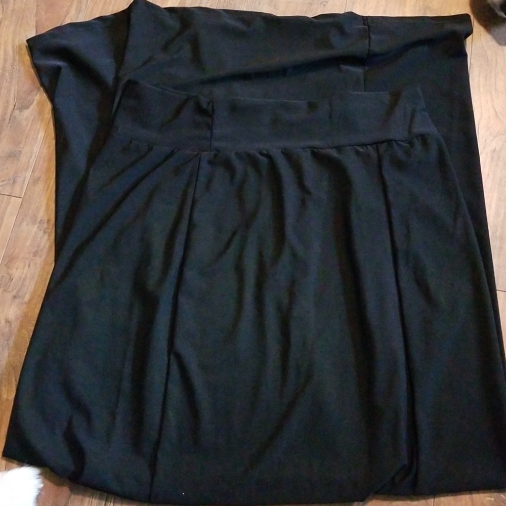 Joseph Q silky black maxi skirt